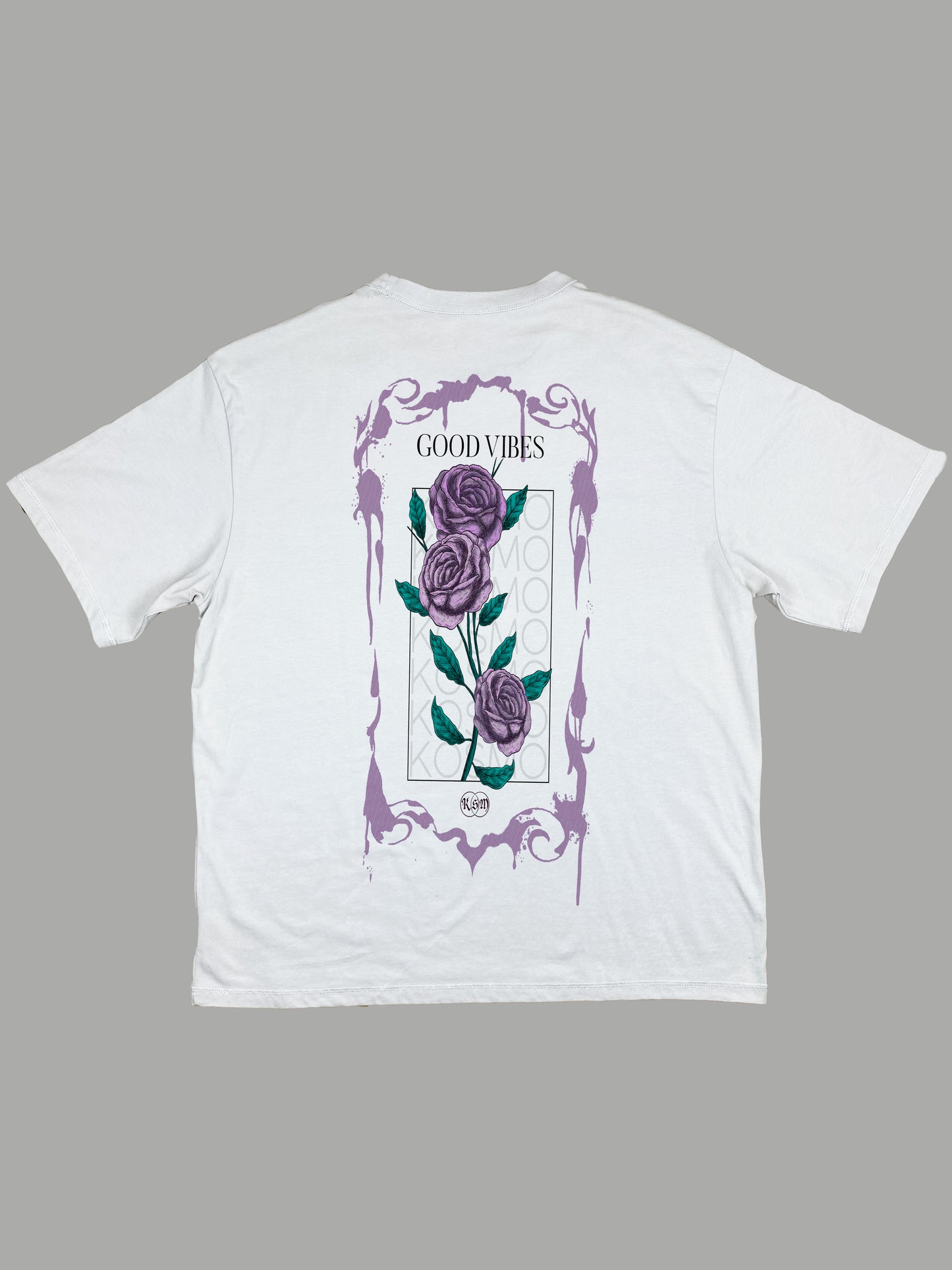 Remera Oversize "Purple Flower"