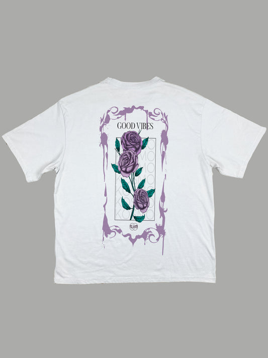 Remera Oversize "Purple Flower"