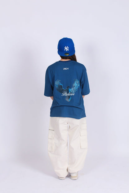 Remera Oversize "Blue Eagle"